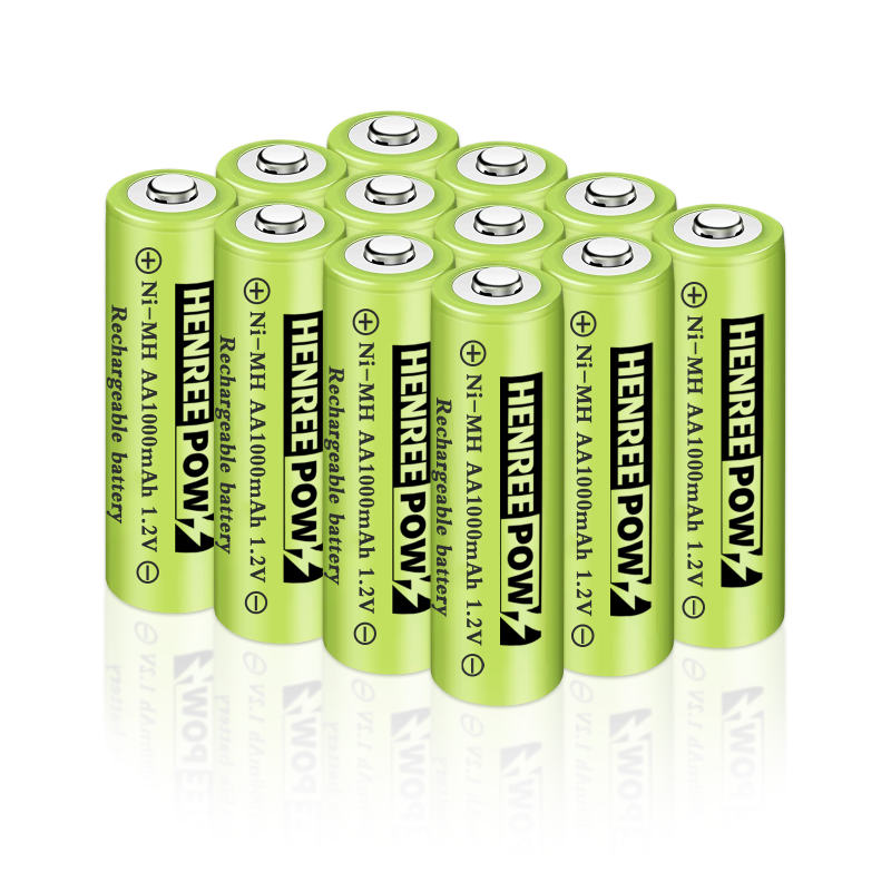 Henreepow 1.2V 600MAH AA NI-MH επαναφορτιζόμενες μπαταρίες