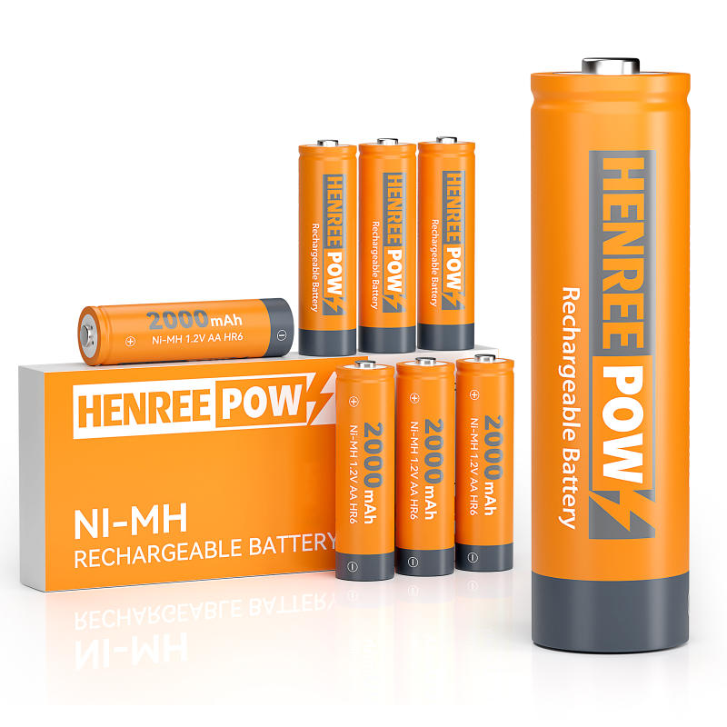 Henreepow AA 2000MAH 1.2V Υψηλή χωρητικότητα Ni-MH Rechargable Battery