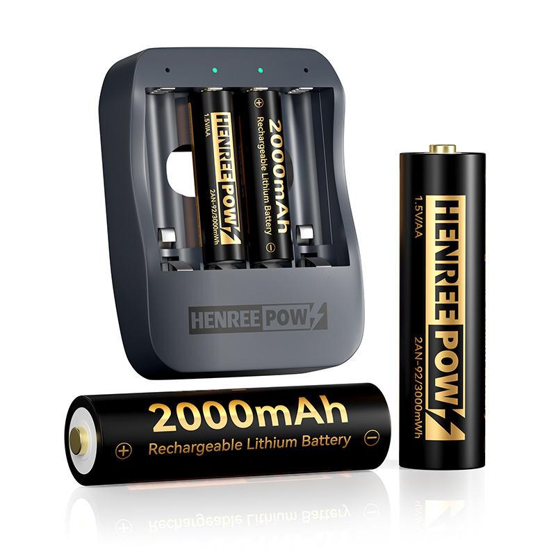 Henreepow AA 2000MAH 1,5V μπαταρίες λιθίου υψηλής χωρητικότητας