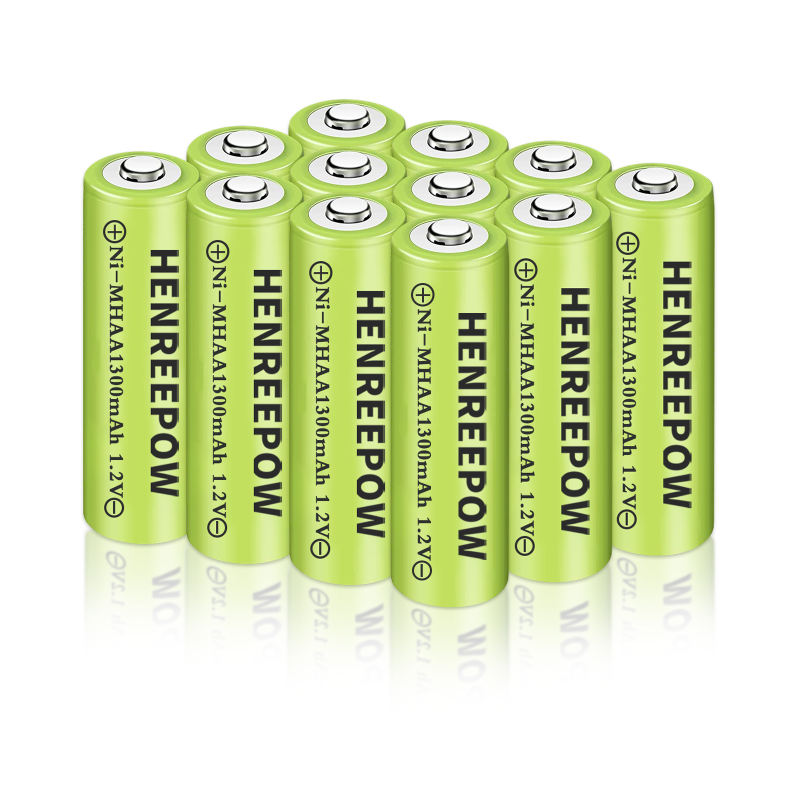 Henreepow 1.2V 1300mAh AA NI-MH επαναφορτιζόμενες μπαταρίες