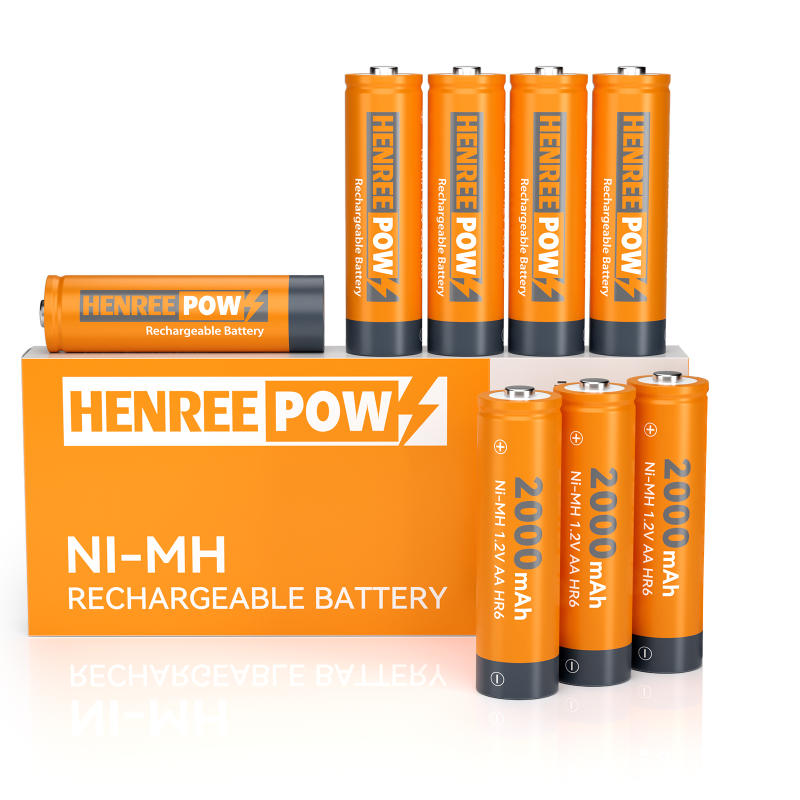 Henreepow AA 2000MAH 1.2V Υψηλή χωρητικότητα Ni-MH Rechargable Battery