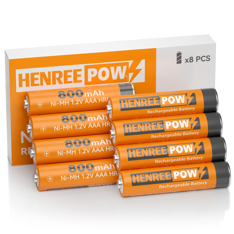 Henreepow AAA 800mAh 1.2V Υψηλή χωρητικότητα Ni-MH Rechargable Battery